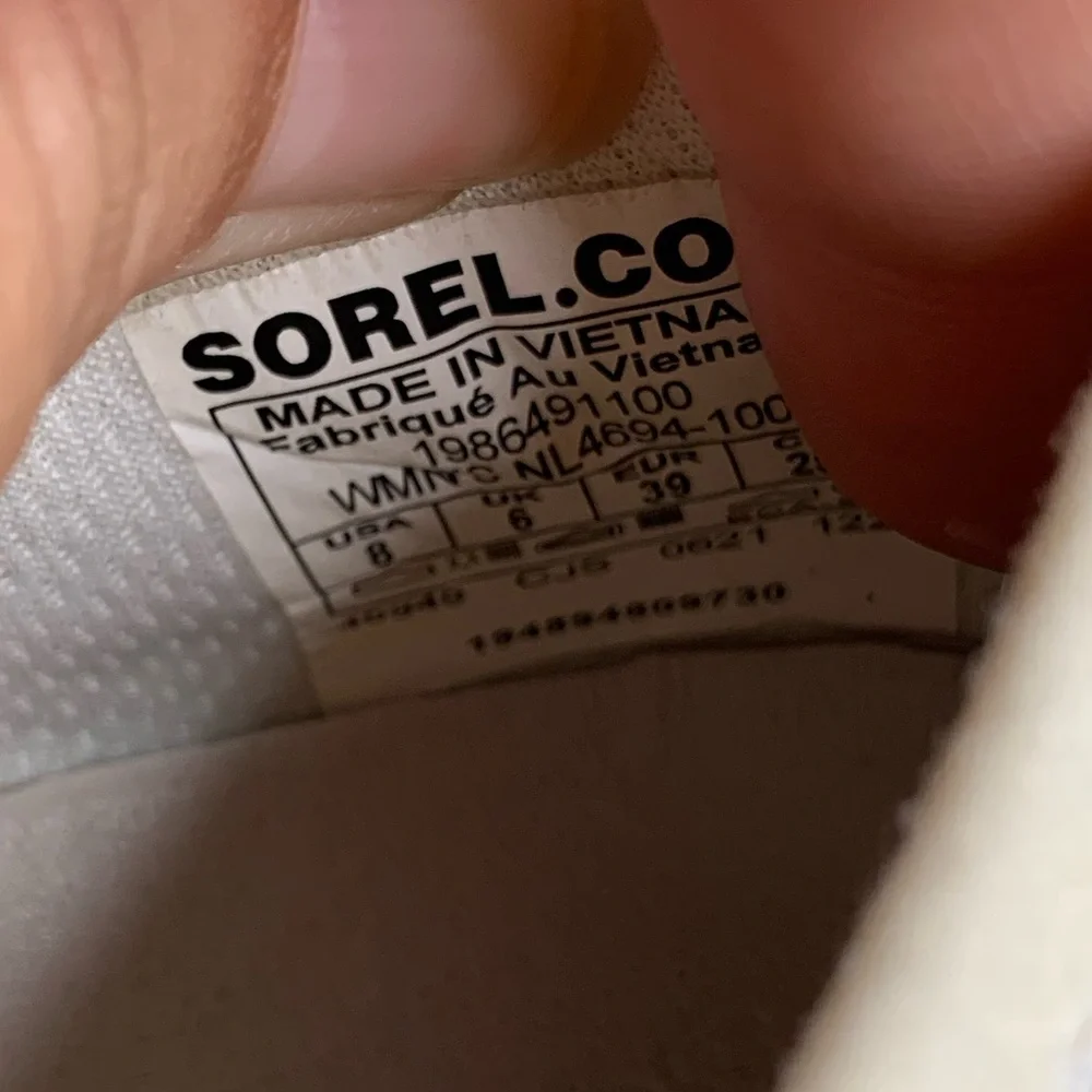 Womens Sorel kinetic impact sneakers 8 chunky sporty shoes easy slip ons comfort - Picture 7 of 7